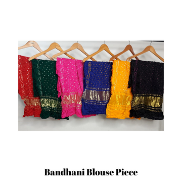 bandhani blouse piece