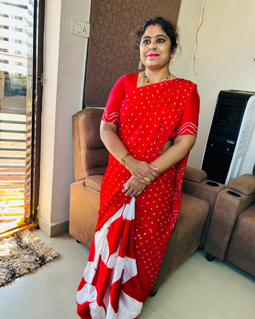 bandhani saree
