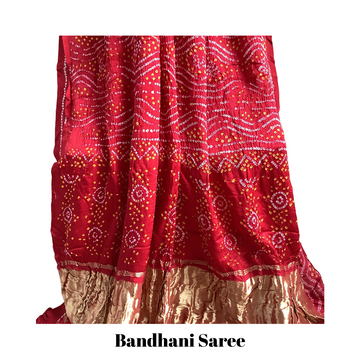bandhani saree