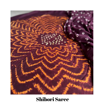 shibori saree