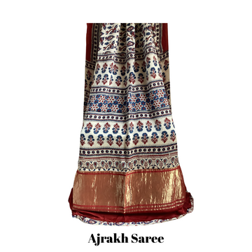 ajrakh saree