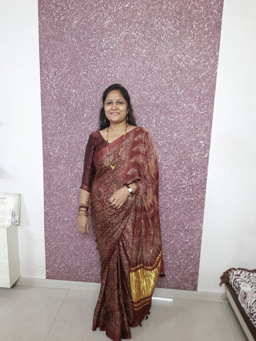 bandhani saree