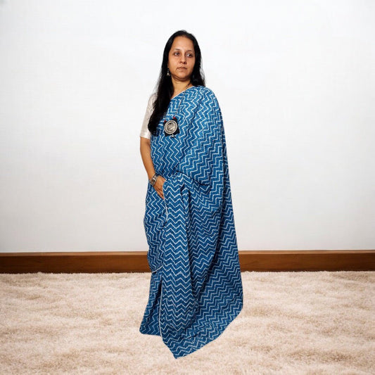 Shibori Saree – Handmade Bandhani Saree in Gajji/Modal Silk | Aj Designs