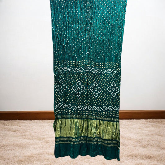 Mohini - Rama Green Bandhani Saree