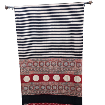 Neerja 05  - Modal Silk Hand Block Print Saree