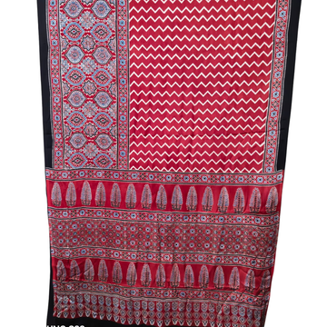 Neerja 08  - Modal Silk Hand Block Print Saree