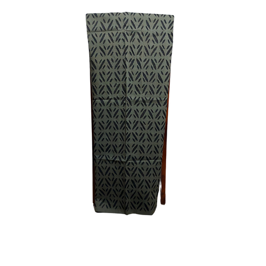 Mehandi Green Cotton Applique Dress Material