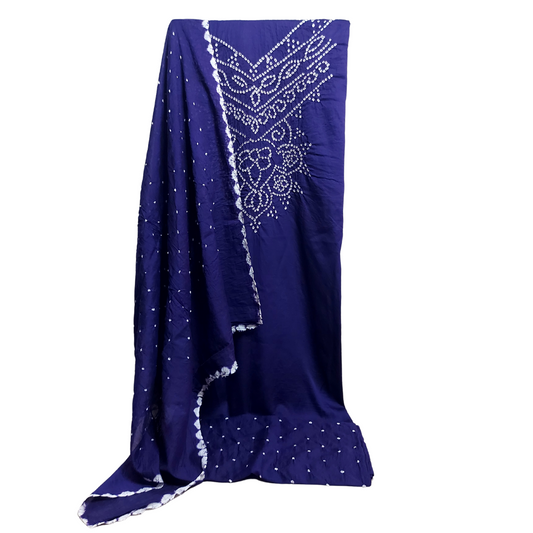 Purple - Bandhani Dress Material