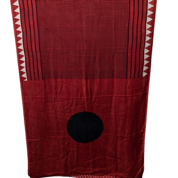 Neerja 10  - Modal Silk Hand Block Print Saree