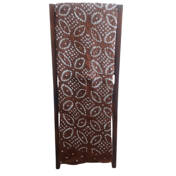 Rangbari - Brown Bandhani Dress Material