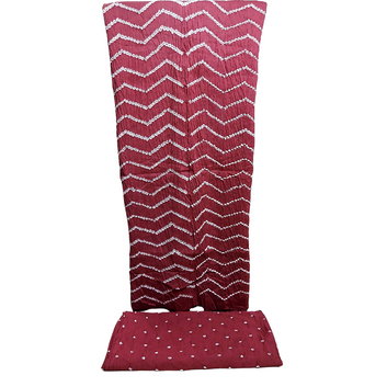 Rangbari Leheriya - Light Maroon Bandhani Dress Material