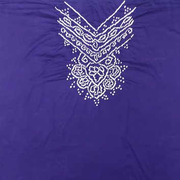 Purple - Bandhani Dress Material