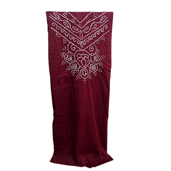 Maroon - Bandhani Dress Material
