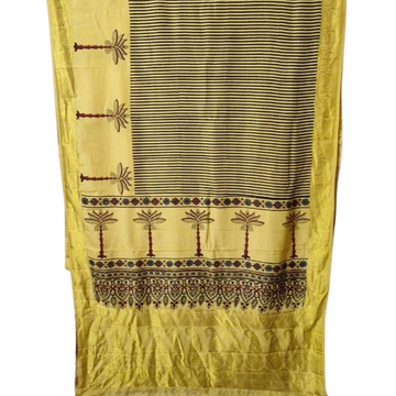 Sahaj 02 - Dola Ajrakh Block Print Saree