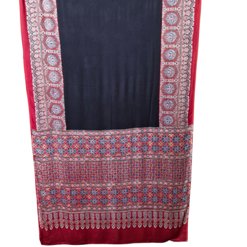 Neerja 02  - Modal Silk Hand Block Print Saree