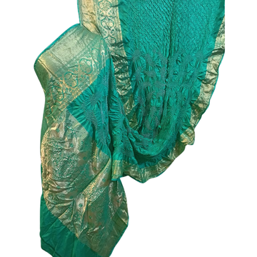 Virasat - Pure Silk Kanjivaram Bandhani Saree