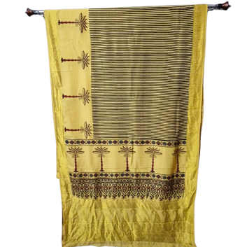 Sahaj 02 - Dola Ajrakh Block Print Saree