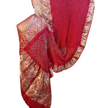 Virasat - Pure Silk Kanjivaram Bandhani Saree