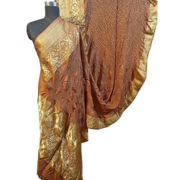 Virasat - Pure Silk Kanjivaram Bandhani Saree
