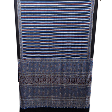 Neerja 04  - Modal Silk Hand Block Print Saree