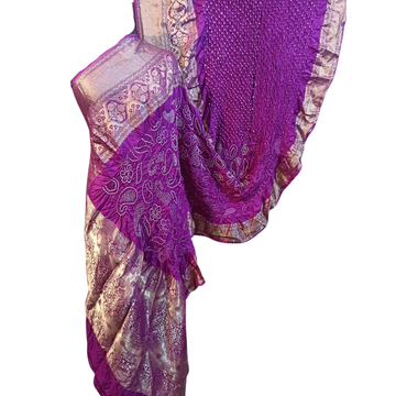 Virasat - Pure Silk Kanjivaram Bandhani Saree