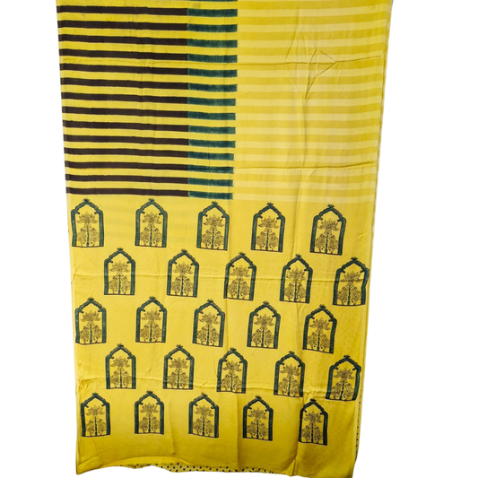 Modal Silk Hand Block Print Saree