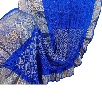 Pure silk kanjivaram bandhani saree