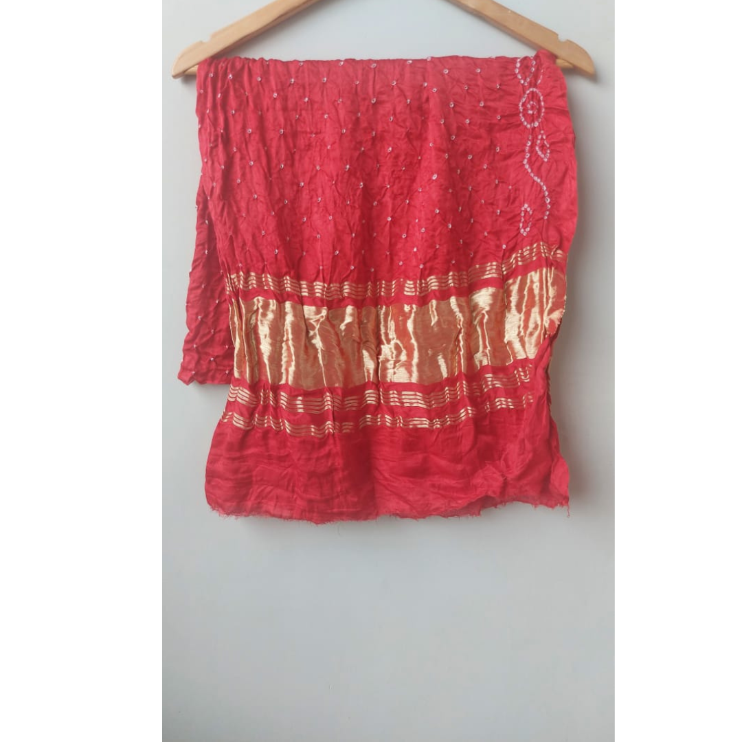 BANDHANI BLOUSE PIECE- RED