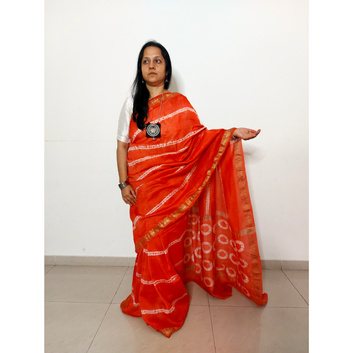 Chanderi Silk Shibori Saree