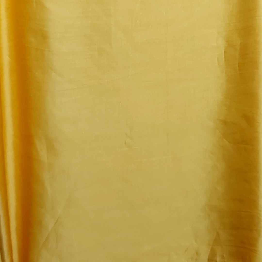Yellow Linen Satin Kurta Fabric