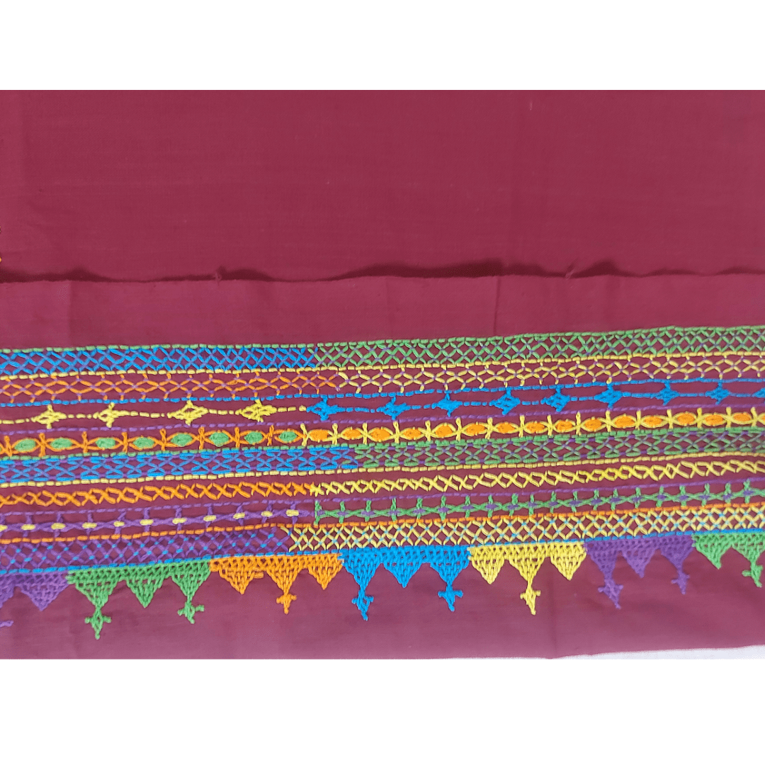Lambani Handwork Blouse Piece – Handmade Bandhani Saree in Gajji/Modal Silk | Aj Designs