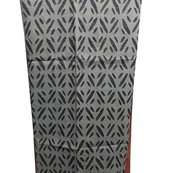 Mehandi Green Cotton Applique Dress Material