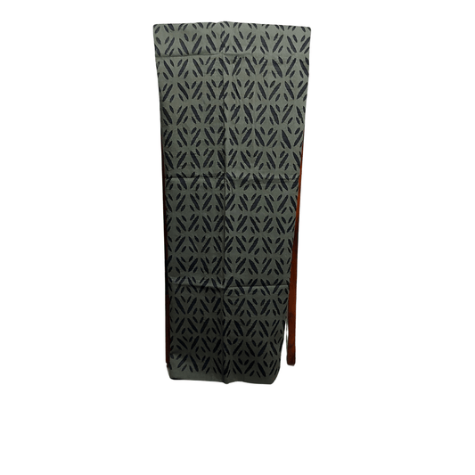 Mehandi Green Cotton Applique Dress Material