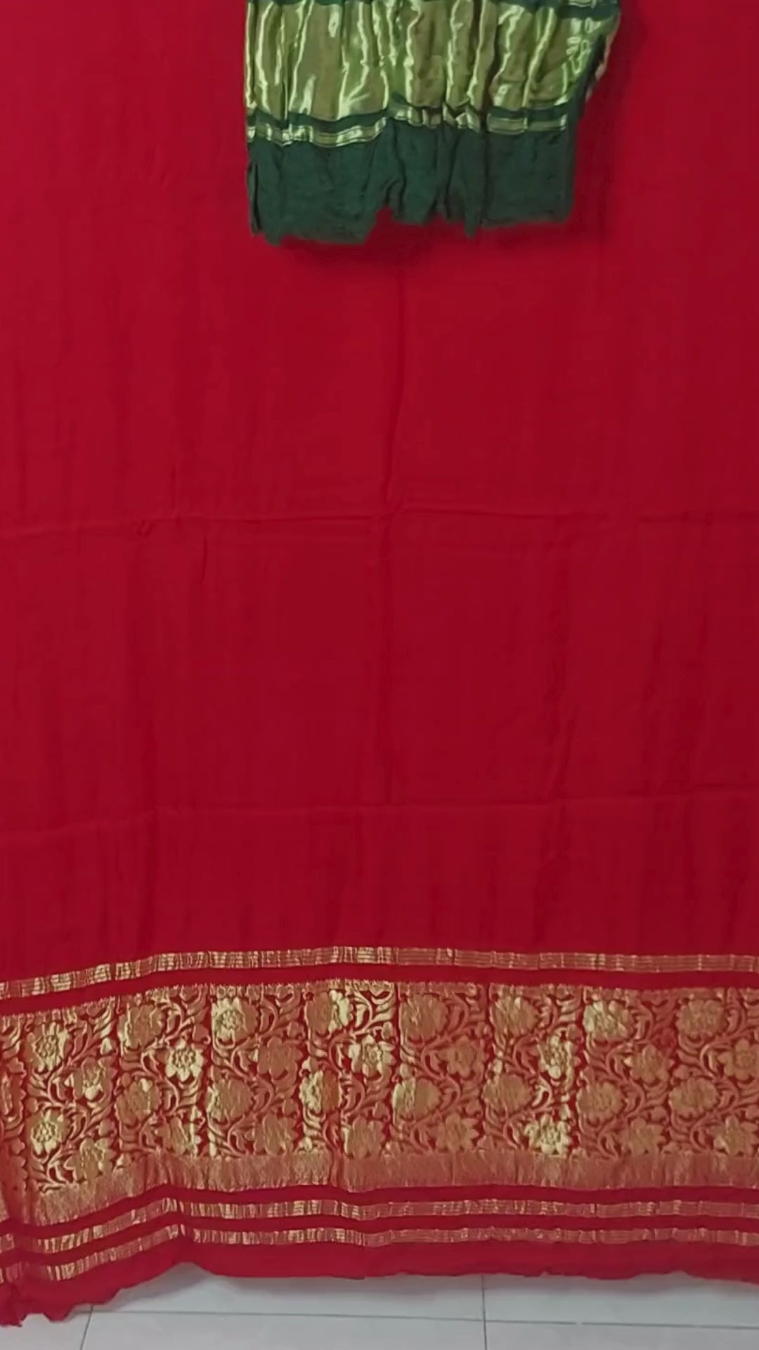 Red Colour Modal Silk Saree with Nakshi Zari Border Pallu