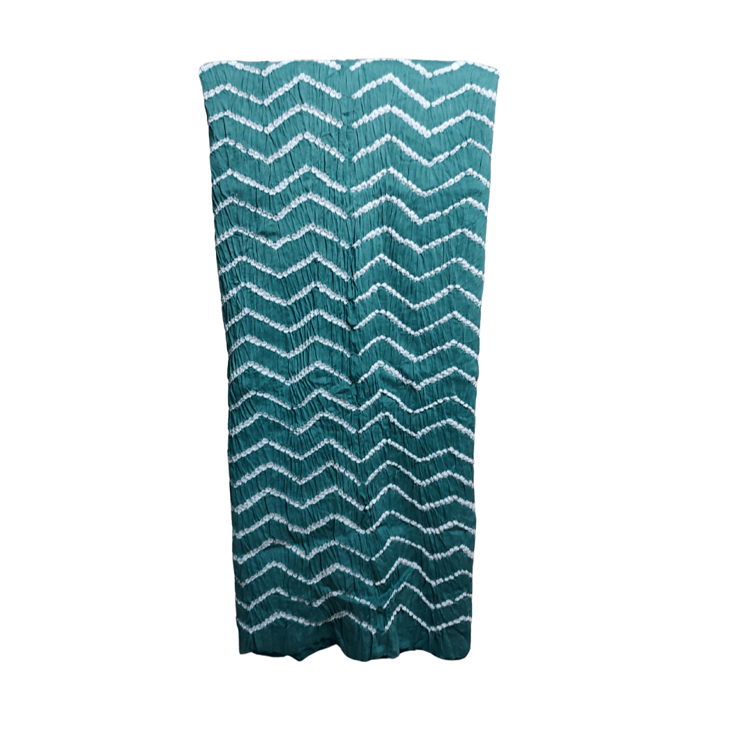 Pure Cotton Leheriya Pista Bandhani Dress Material for Summer Top Full View
