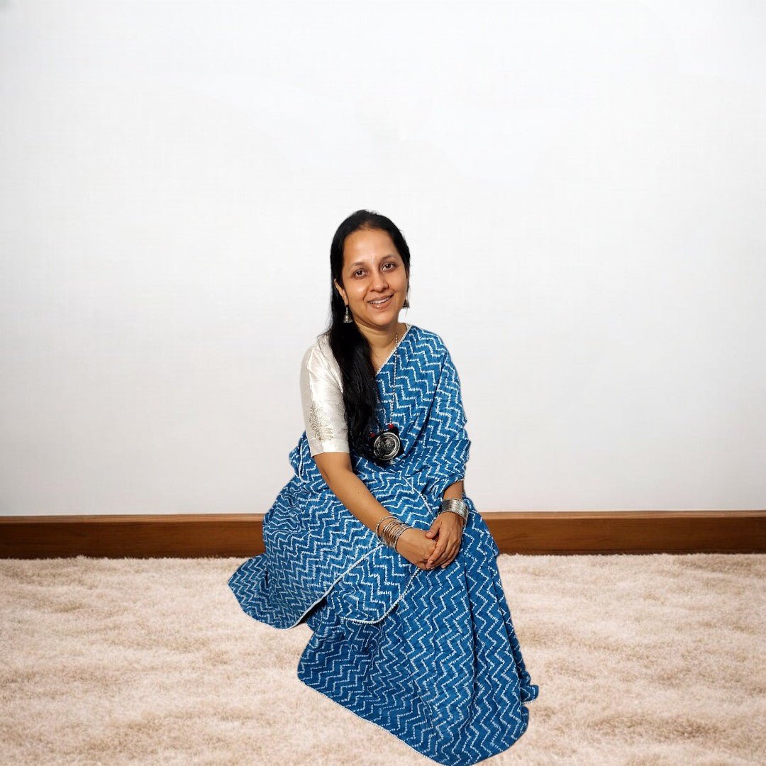 Shibori Saree – Handmade Bandhani Saree in Gajji/Modal Silk | Aj Designs