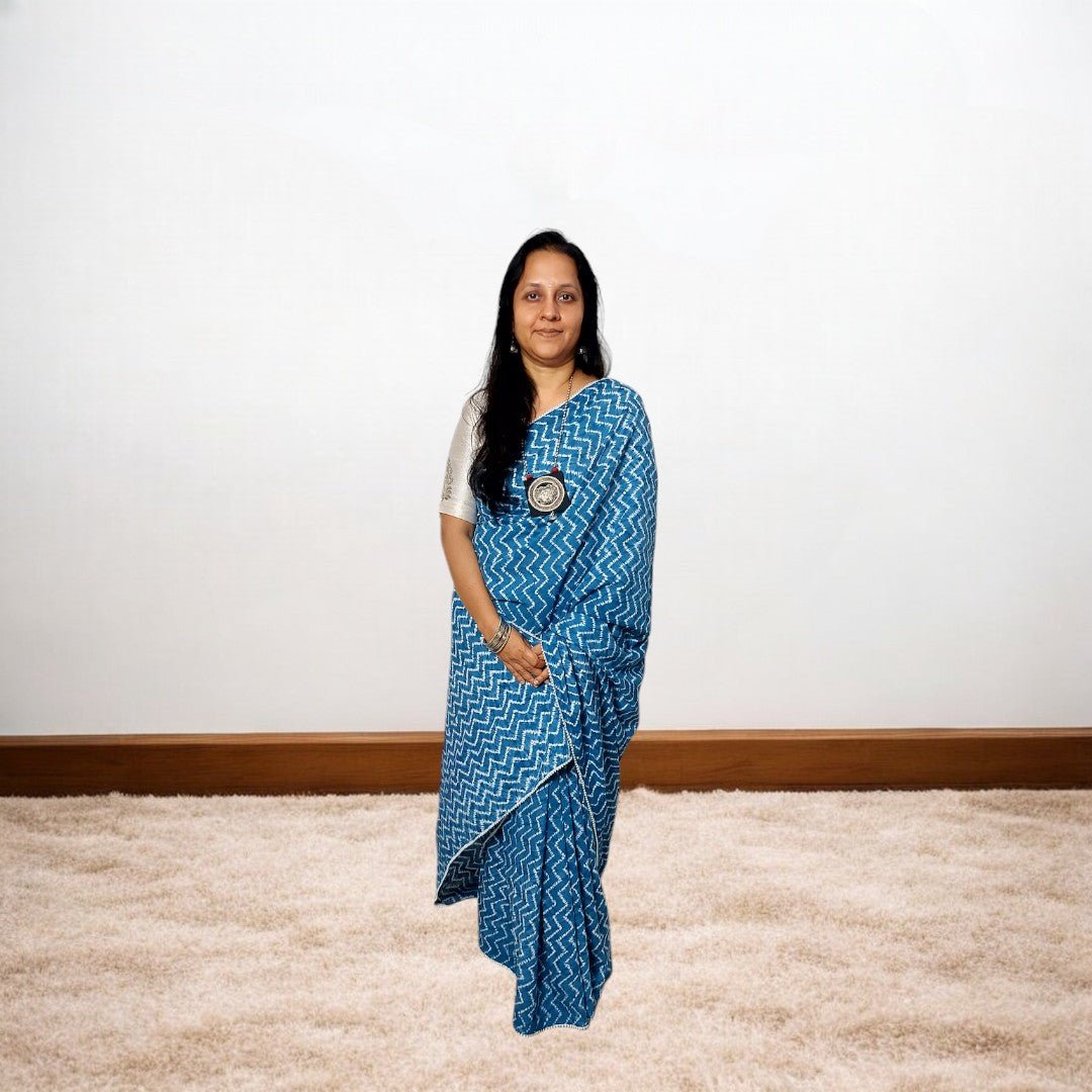 Shibori Saree – Handmade Bandhani Saree in Gajji/Modal Silk | Aj Designs